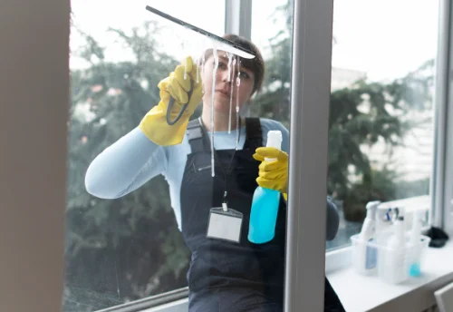 Nettoyage de vitres intérieures et extérieures à Meslay-le-Grenet